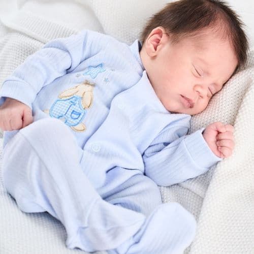 Premature Baby Ribbed Sleepsuit