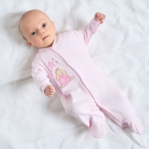 Premature Baby Ribbed Sleepsuit