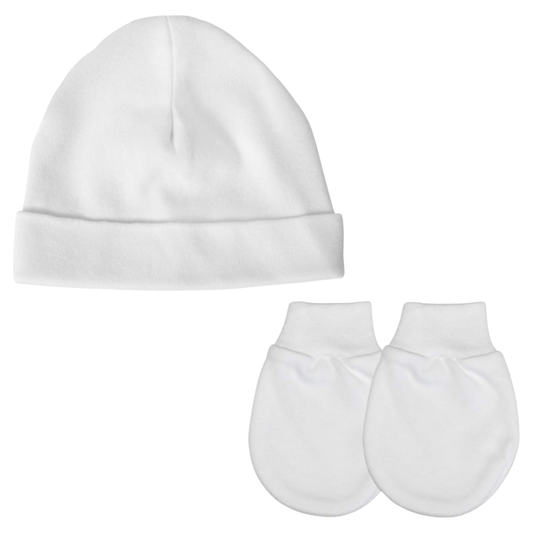 Baban Baby Premature Hat and Scratch Mittens Set