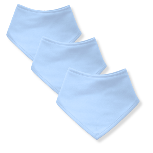 Plain Bandana Bibs - 3 Pack
