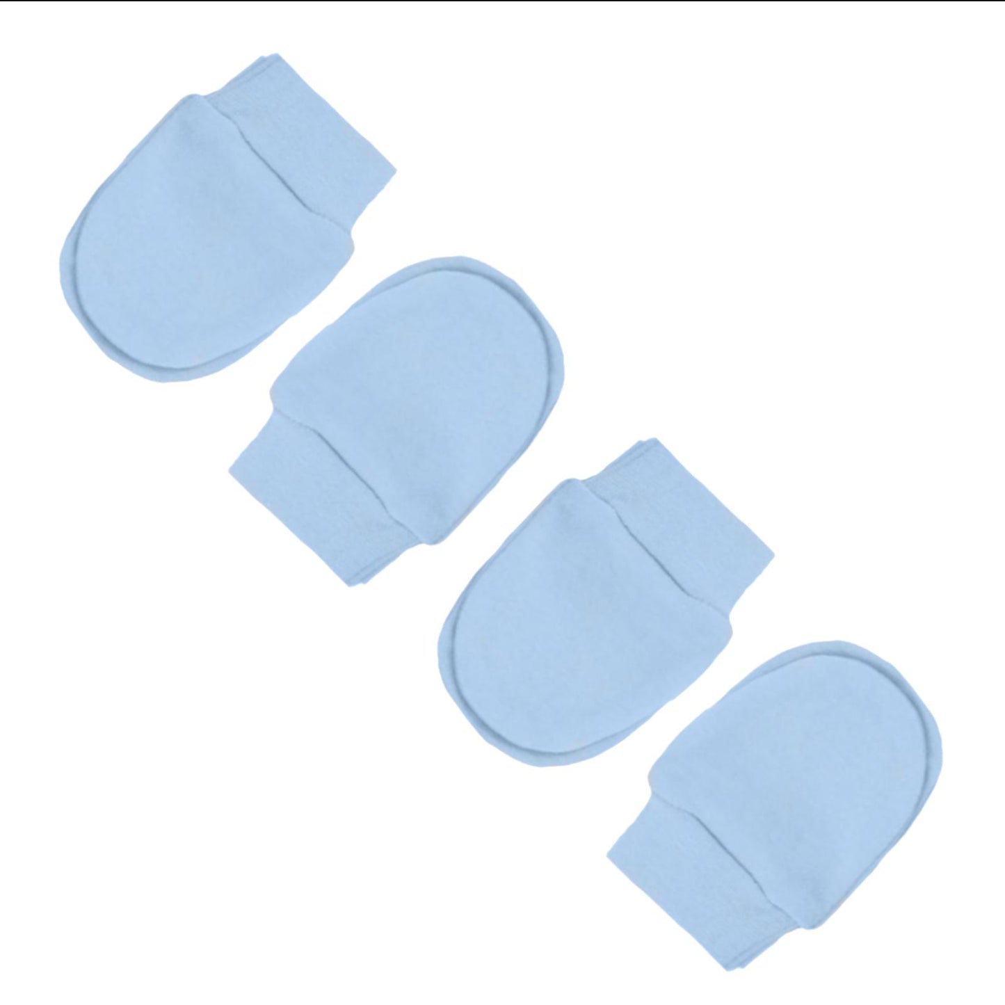 Baby Scratch Mitts, Mittens - Boys, Newborn, 4 Pack - Blue