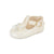 Baby Girls T-Bar Shoes - Patent Leather, UK 0-4 - Made in Britain - Ivory
