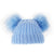 Baby Boys Knitted Pom Pom Hat - Winter Hat, Soft & Warm, Blue