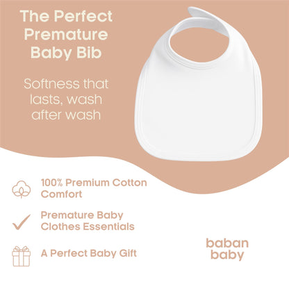 Baban Baby Premature Bibs 3 Pack