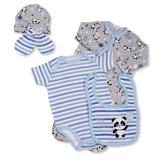 Panda 5 Piece Layette Set