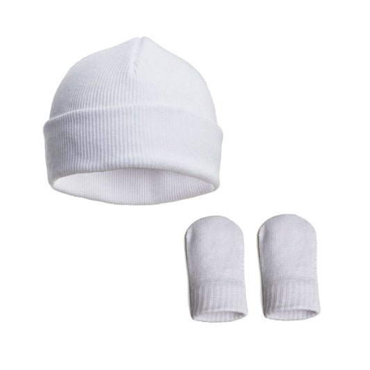 Baby Soft Knit Hat & Mitten Set