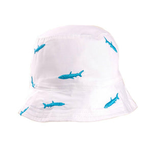 Kids Shark Cotton Sun Hat - 1 to 6 Years