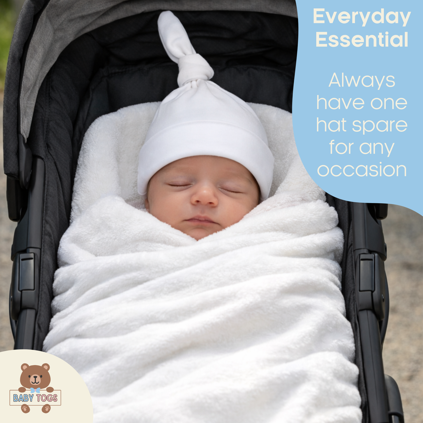 Baby Togs Knot Hat 2 Pack