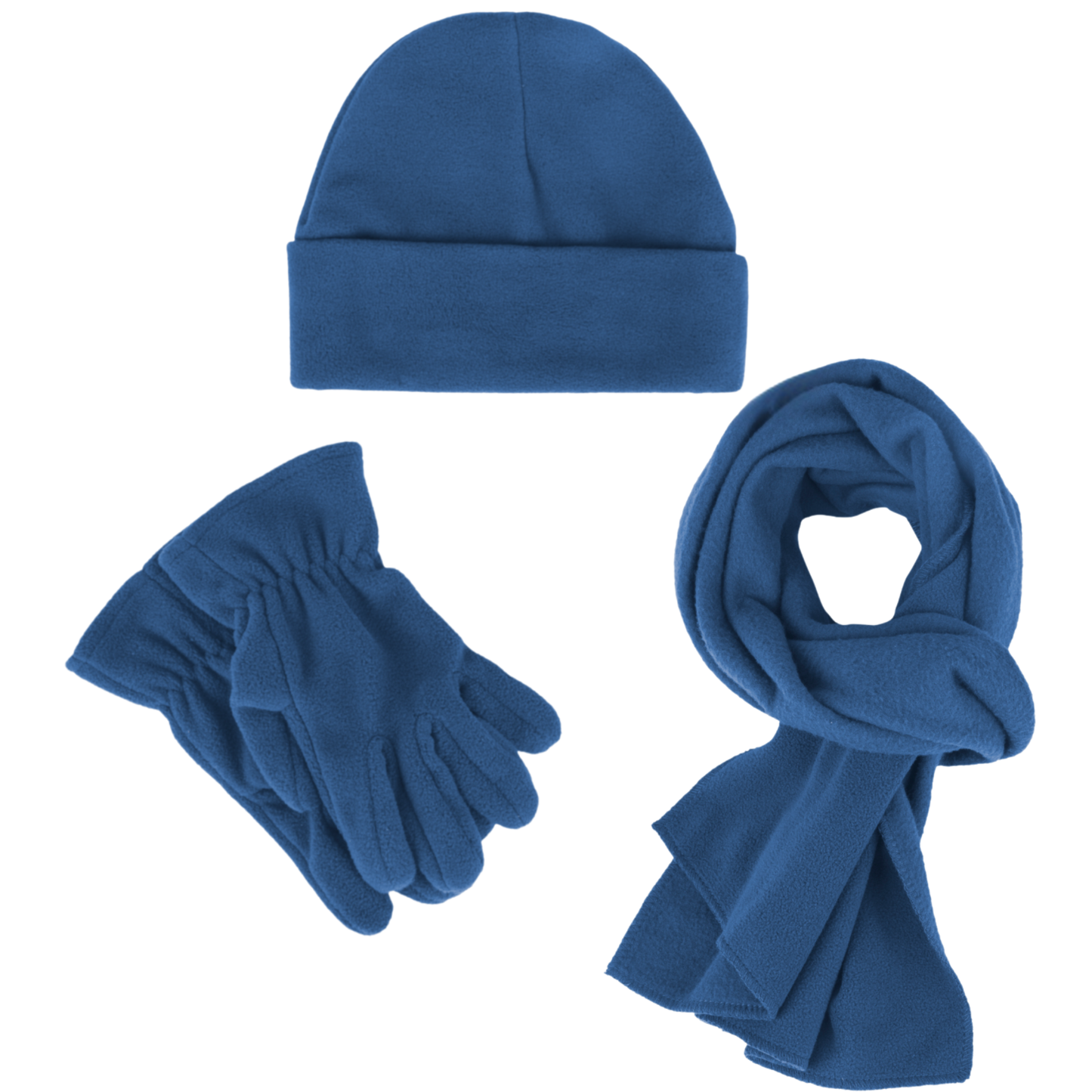 Kids Winter Fleece Hat, Scarf and Gloves 3 Piece Set