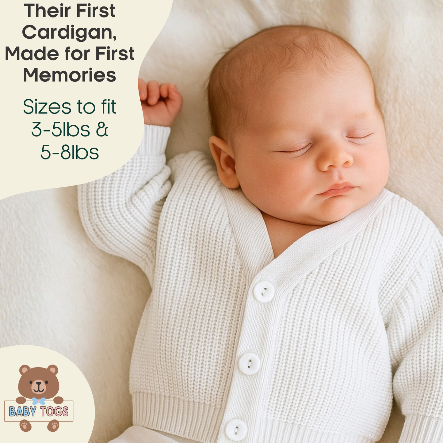 Premature Baby Knitted Cardigan