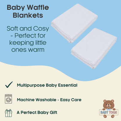 Baby Waffle Blanket - 2 Pack