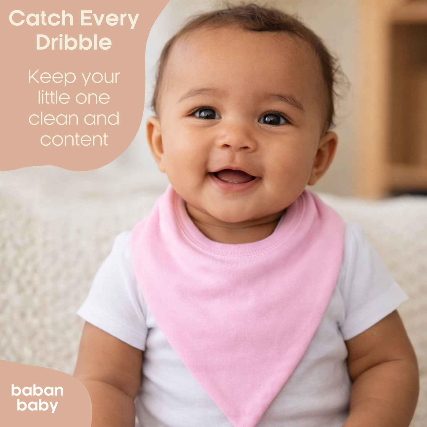 Baban Baby Dribble Bibs 3 Pack