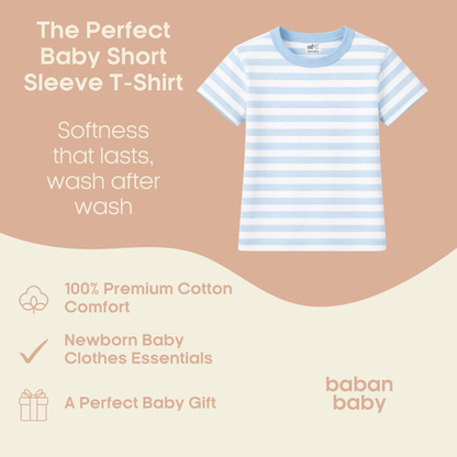 Baban Baby Short Sleeve Patterned T-Shirt