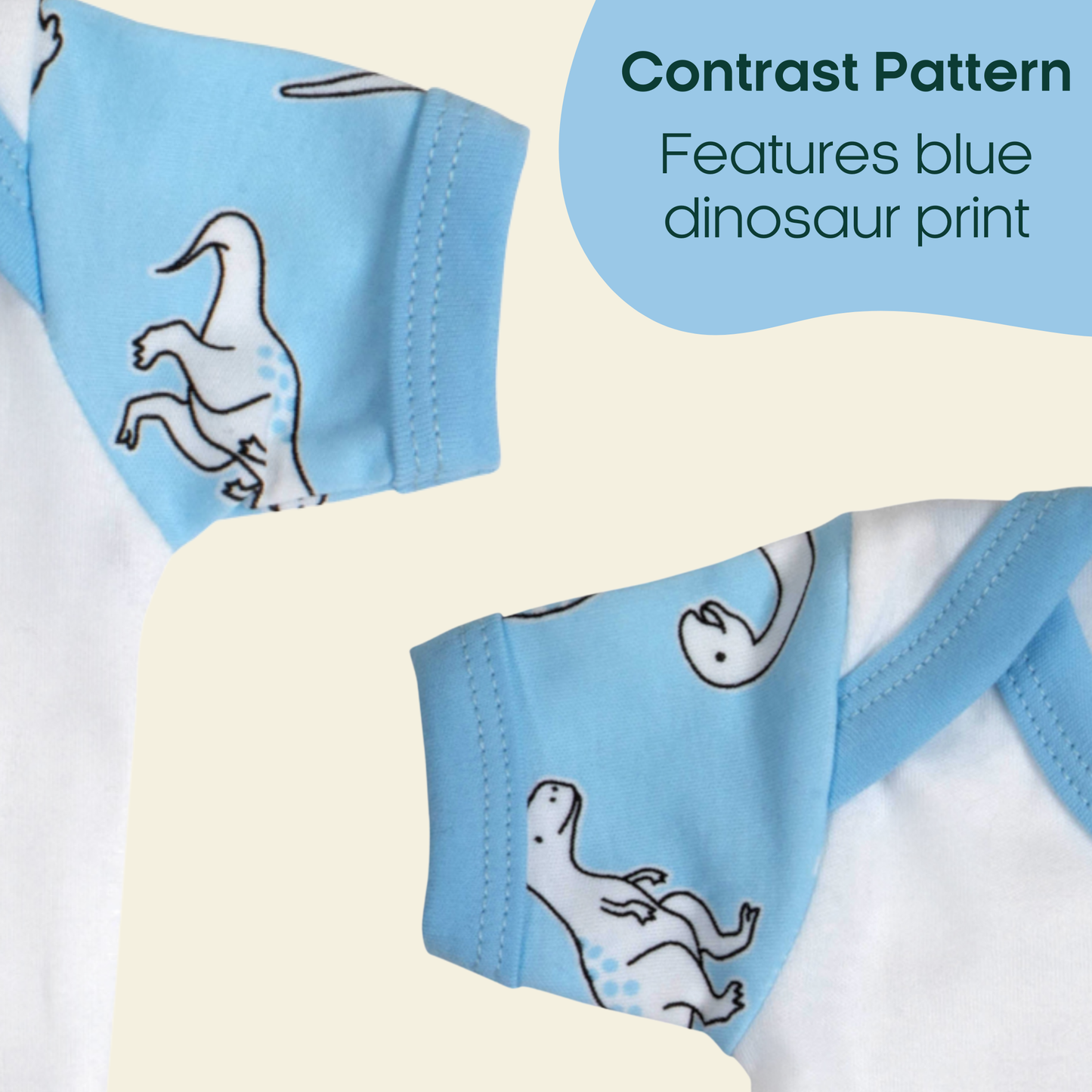 Baby Contrast Pattern Bodysuit
