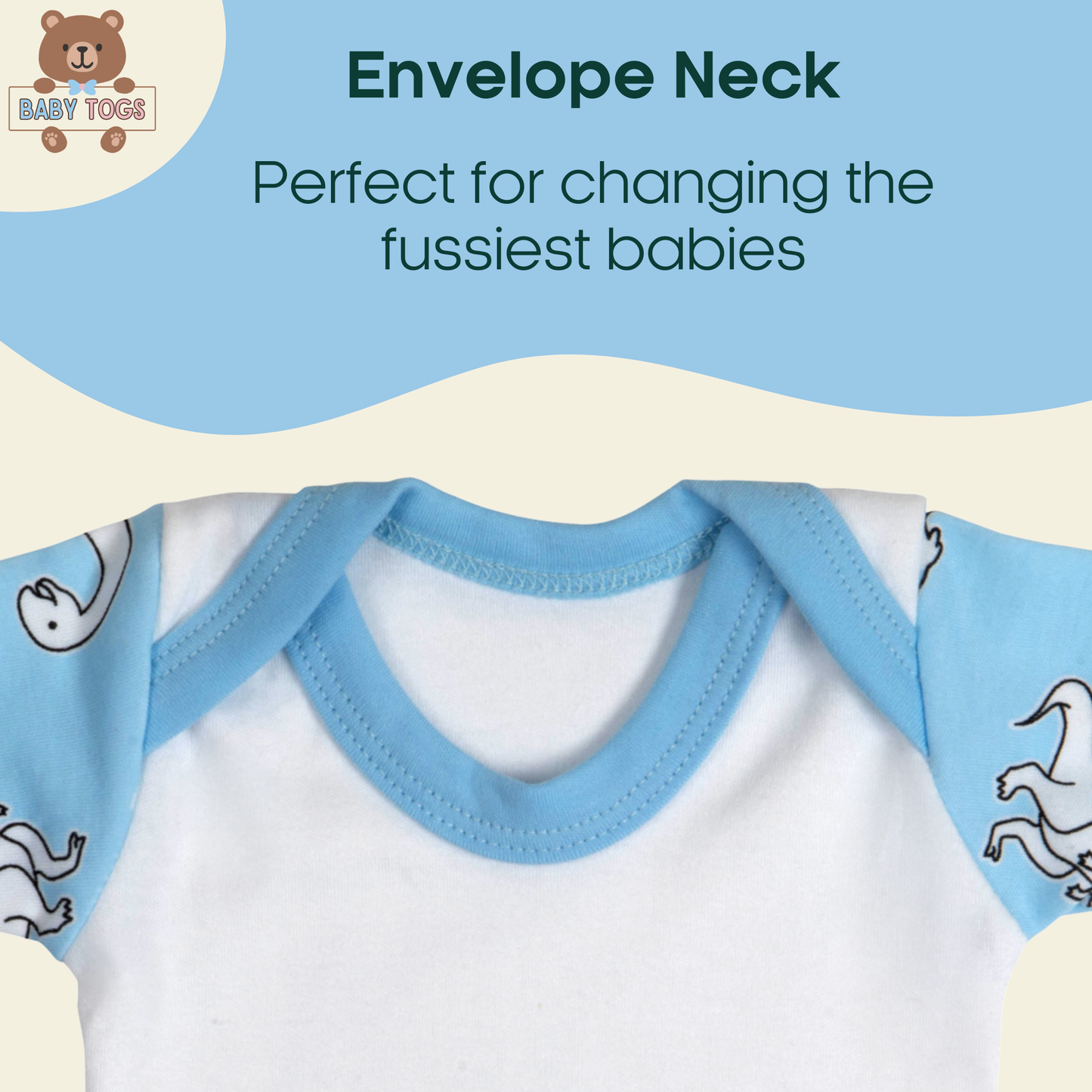 Baby Contrast Pattern Bodysuit