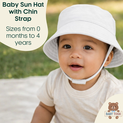 Cotton Bucket Hat with Chin Strap