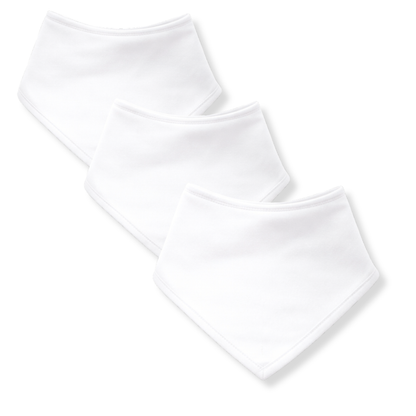 Plain Bandana Bibs - 3 Pack