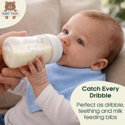 Plain Bandana Bibs - 3 Pack