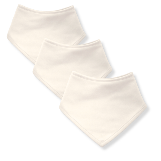Plain Bandana Bibs - 3 Pack