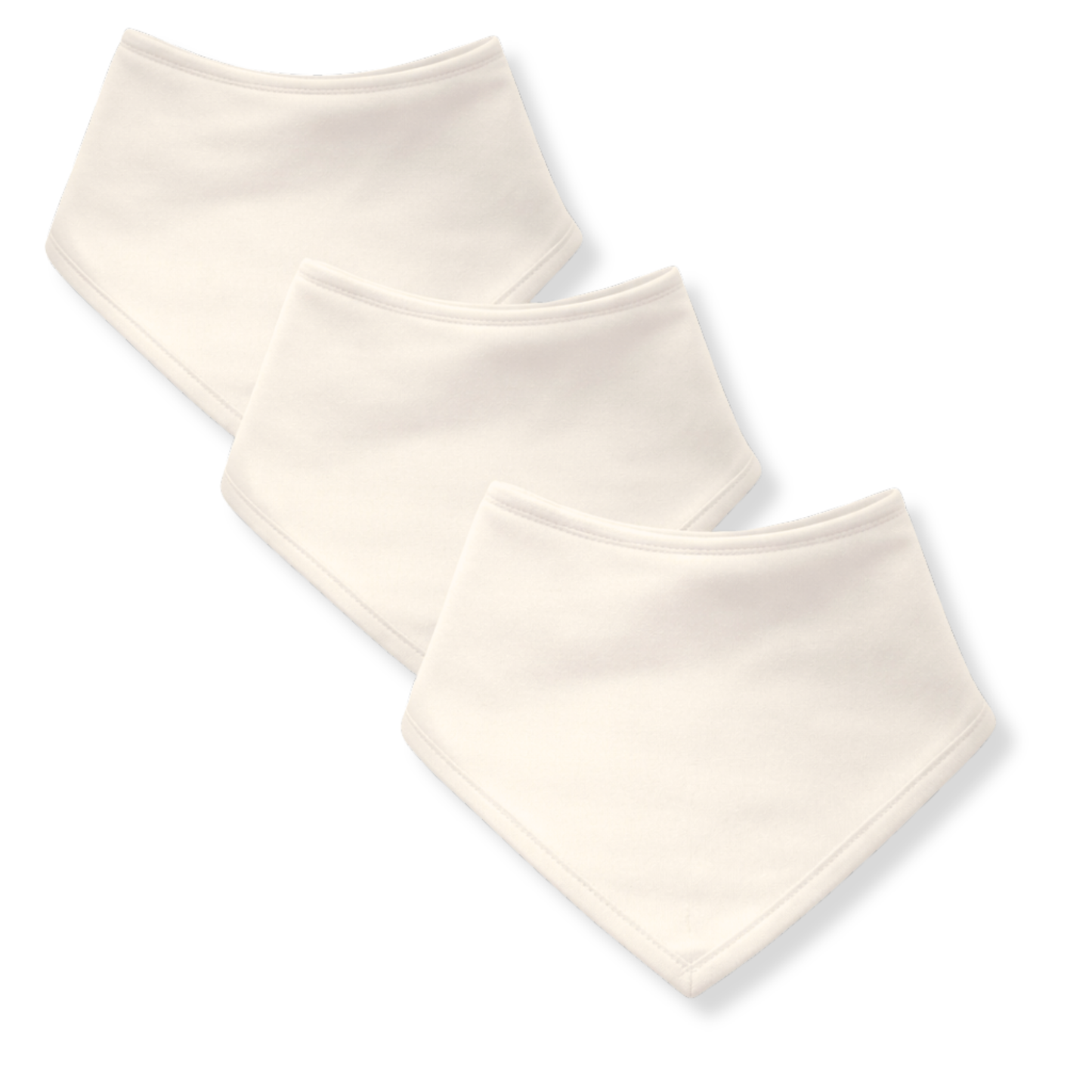 Plain Bandana Bibs - 3 Pack