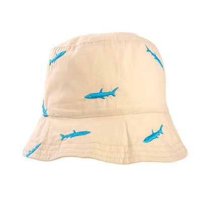 Kids Shark Cotton Sun Hat - 1 to 6 Years