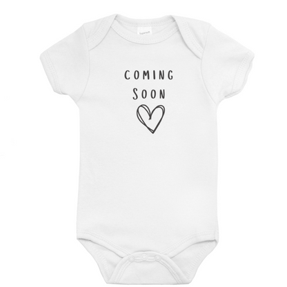 Pregnancy Announcement Bodysuit - 'Coming Soon'