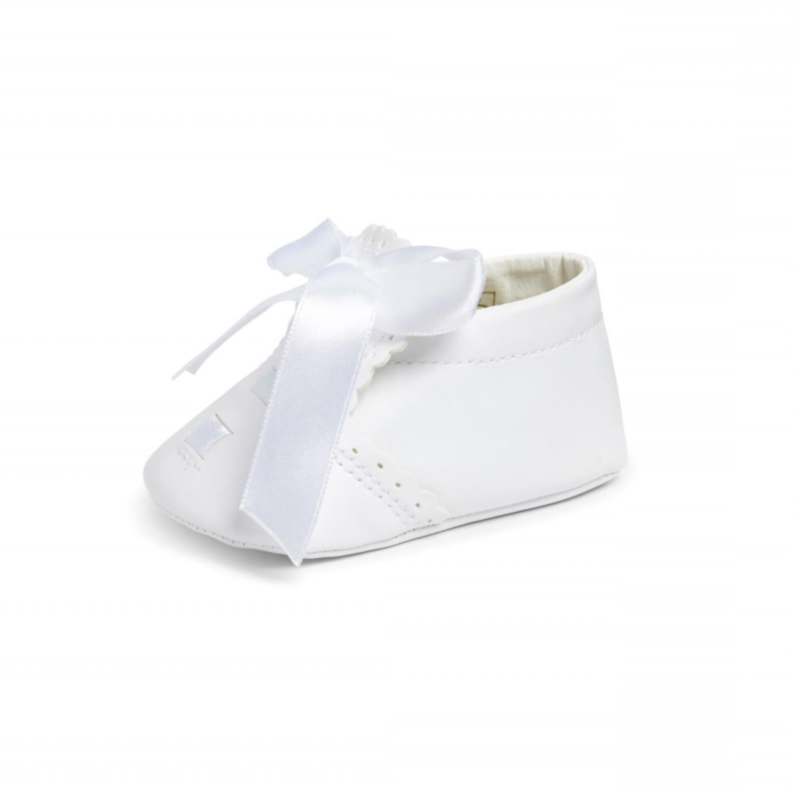 Baby Leather Shoes - Soft-soled, White, Elliot - Sevva