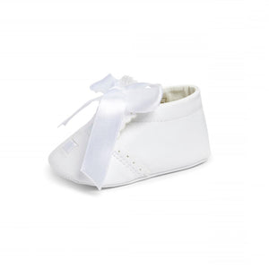 Baby Leather Shoes - Soft-soled, White, Elliot - Sevva
