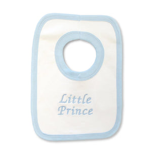 Little Prince & Princess Bib and Hat Set