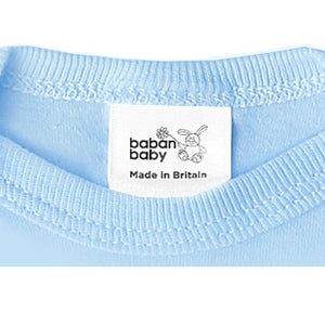 Baby Sleepsuits / Babygrows, 100% Cotton, Made In Britain - Boys, Blue