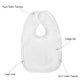 Baban Baby Bibs - 3 Pack - 100% Cotton, Made In Britain - White