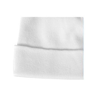 Baban Baby Hats - 2 Pack - 100% Cotton, Made In Britain - White