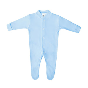 Baban Baby 5 Piece Set - 100% Cotton Clothing, Made In Britain - Blue
