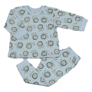 Baby Boys Pyjamas, Top and Bottoms Set - Blue Lion, Pure Cotton