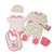 Baby Girls Layette Gift Set, Owl Theme - 100% Cotton Clothing - Pink
