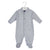 Baby Girls Triple Hearts' Sleepsuit - 100% Cotton, Grey - Dandelion