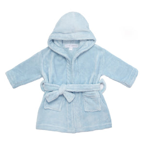 Baby Boys Hooded Dressing Gown - Fleece, Blue