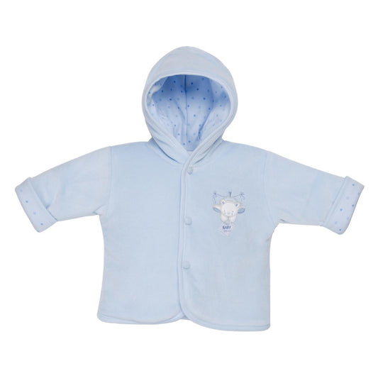 Baby Velour Jacket - Dandelion, Boys - Blue