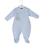 Baby Ribbed Sleepsuit - Pure Cotton - Blue - Dandelion