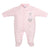 Baby Girls Triple Hearts' Sleepsuit - 100% Cotton, Pink - Dandelion