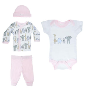 Pink Tiny Baby 4 Piece Outfit 3.5 Kg