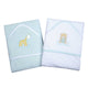Baby Hooded Towels - 2 Pack, Aqua, Animal - 100% Cotton