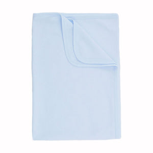 Baby Boys Receiving Wrap, Swaddle Blanket, Pure Cotton - Blue
