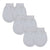 Baby Boys & Girls Scratch Mitts, 3 Pairs, Cotton, Made in UK - White