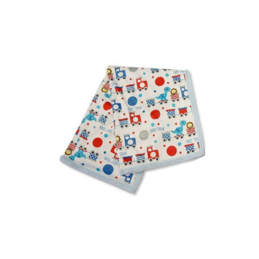 Baby Wrap, Swaddle Blanket - Boys, Blue Animals - Fleece Lined