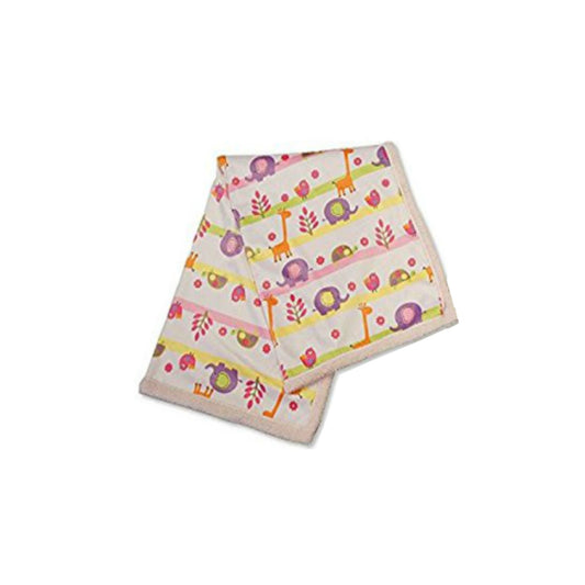 Baby Wrap, Swaddle Blanket - Girls, Pink Animals - Fleece Lined