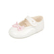 Baby Girls Shoes - Leather, Soft Soled, UK 0-3 - Made in Britain - White/Pink