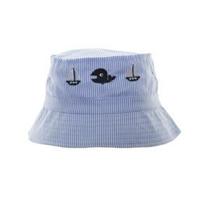 Boys Blue Stripe Sun Hat 48-50cm