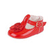 Baby Girls T-Bar Shoes - Patent Leather, UK 0-4 - Made in Britain - Red