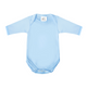 Baban Baby Long Sleeve Bodysuits, 3 Pack, 100% Cotton, Made in Britain - Blue